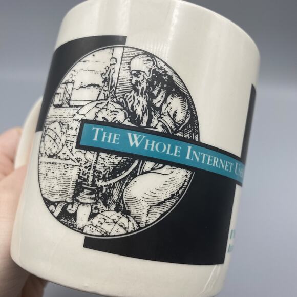 The Whole Internet User's Guide & Catalog‎ Coffee MUG Cup Stoneware Computer - Picture 7 of 8